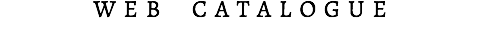 WEB　CATALOGUE